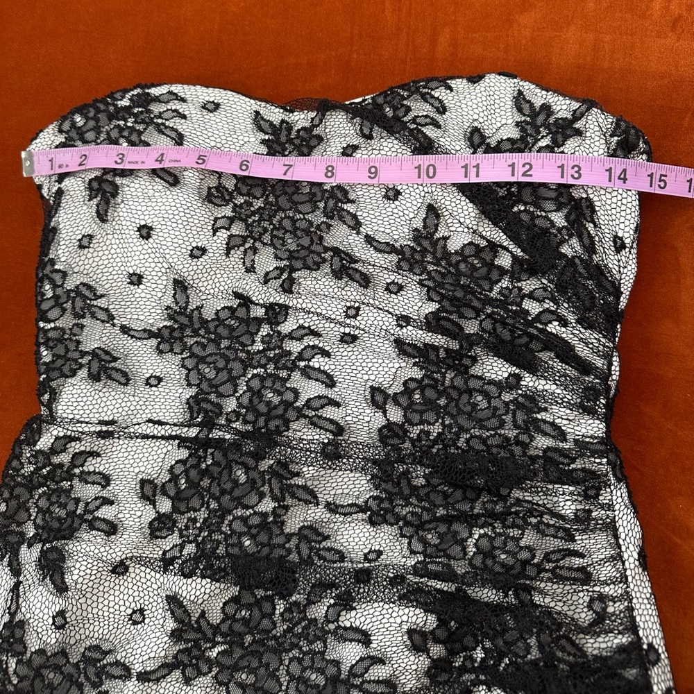Dolce & Gabbana Y2K Black And White Tulle Lace Corset Mini Dress - Picture 12 of 16